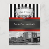 NYC Skyline Brooklyn Bridge, Boat Invitation Suite (Devant)