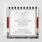 NYC Skyline BW B2 Faire-part de mariage F2 (Dos)