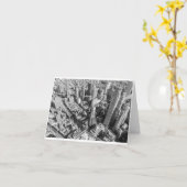 NYC Skyline - Carte pliée vierge (Fleur jaune)