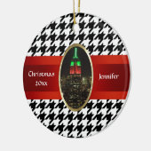 NYC Skyline: EMP ST gebouw Xmas #5 Keramisch Ornament (Links)