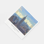 NYC Skyline ESB World Trade 2C L Servet (Hoek)