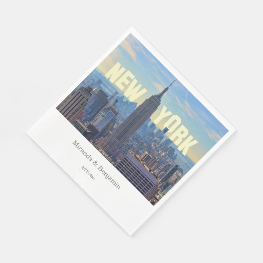 NYC Skyline ESB WTC 2C L Servetten (Hoek)