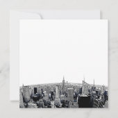 NYC Skyline Etched Fisheye Uitzicht (Voorkant)