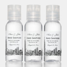 NYC Skyline Etched Look 01