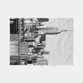 NYC Skyline II Fleece Deken (Voorkant (Horizontaal))