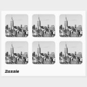 NYC Skyline II Vierkante Sticker (Vel)