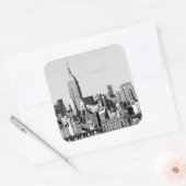 NYC Skyline II Vierkante Sticker (Envelop)