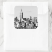 NYC Skyline II Vierkante Sticker (Tas)