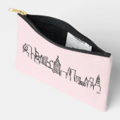 NYC Skyline illustratie make-up tas (Open)
