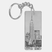 NYC Skyline IV Sleutelhanger (Voorkant Links)