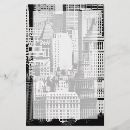NYC Skyline IX Briefpapier (Voorkant)