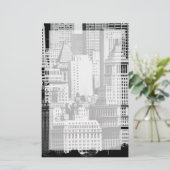 NYC Skyline IX Briefpapier (Staand voorkant)