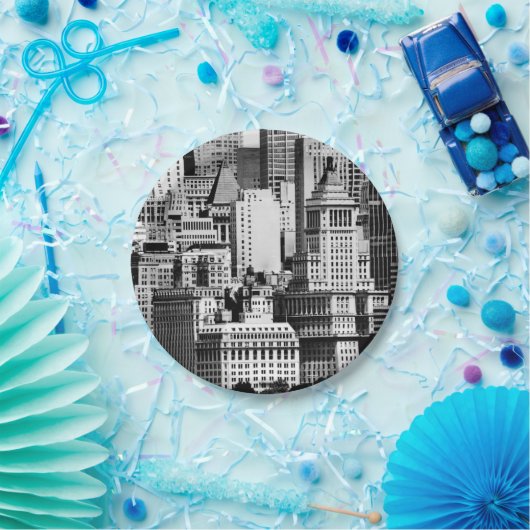 NYC Skyline IX Papieren Bordje (Feest)