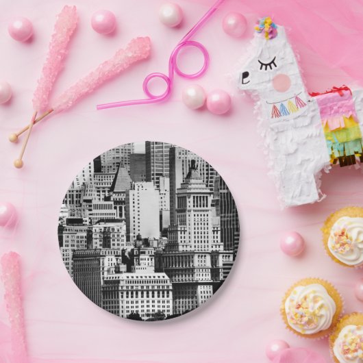 NYC Skyline IX Papieren Bordje (Feest)