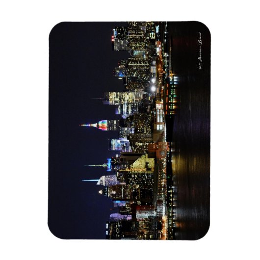 NYC Skyline met Rainbow ESB Magnet Magneet (Verticaal)
