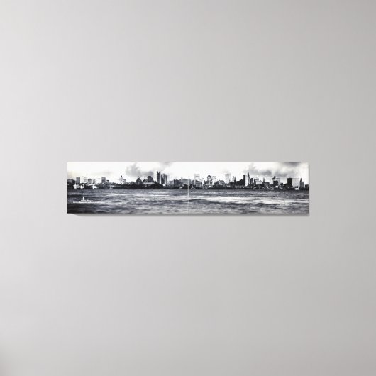 NYC Skyline Panoramic Foto (1902) Canvas Afdruk (Voorkant)