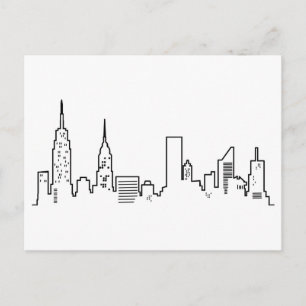 NYC Skyline Postcard Briefkaart