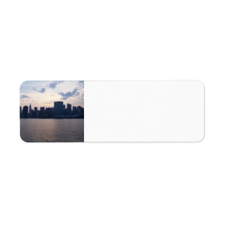 NYC Skyline - Retouradreslabels Etiket