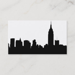 NYC Skyline Silhouet, ESB #1 Visitekaartje