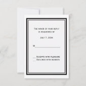 NYC Skyline Silhouette #2 DIY RSVP (Achterkant)