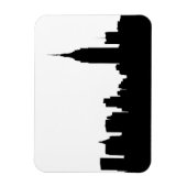 NYC Skyline Silhouette, Empire State Bldg #1 Magneet (Verticaal)