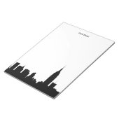NYC Skyline Silhouette Notitieblok (Schuin)