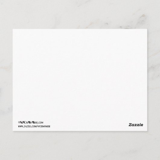 NYC Skyline Silhouette Red Starry Numéro de table (Dos)