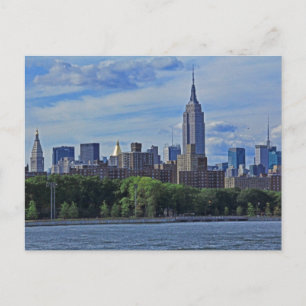 NYC Skyline van de East River 002 Briefkaart