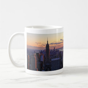 NYC Skyline vlak voor zonsondergang Koffiemok