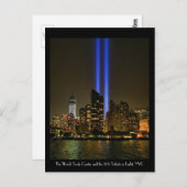 NYC Skyline: WTC 9/11 in Light 2013 #1 Briefkaart (Voorkant / Achterkant)