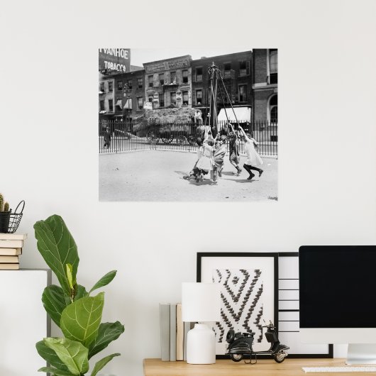 NYC-speelplaats: 1910 Poster (Thuiskantoor)