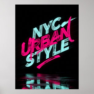 NYC Stedelijke Stijl Poster