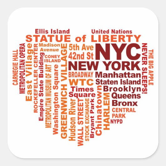 NYC stickers (Voorkant)