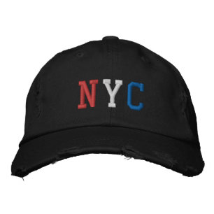 NYC  Stijl Amerikaans Rood Wit Blauw Geborduurde Pet
