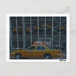 NYC Taxi - Ansichtkaart Briefkaart