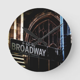 NYC-tekens Ronde Klok