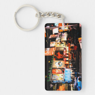 NYC Times Square Broadway Acryl Sleutelhanger