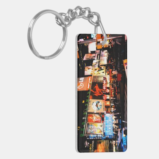 NYC Times Square Broadway Acrylic Keychain (Voorkant Links)