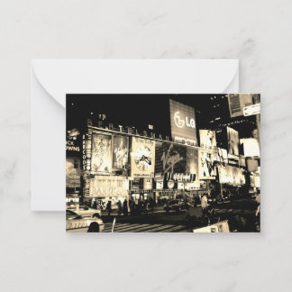 NYC Times Square Broadway New York Flat Note Card Notitiekaartje