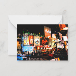 NYC Times Square Broadway New York Vlakke Notitiek Notitiekaartje