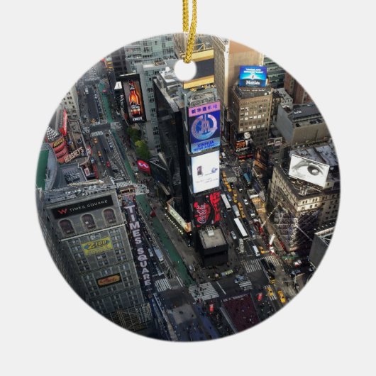 NYC Times Square Keramisch Ornament (Voorkant)