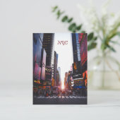 NYC Times Square New York City Briefkaart (Staand voorkant)