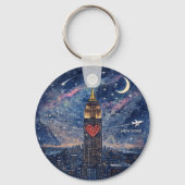 NYC to Seattle Keychain (Achterkant)