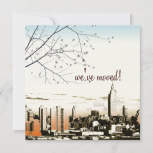 NYC/tweelingtorens silhouet/bewegende aankondiging