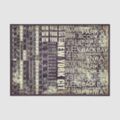 NYC Urban Typography Collage Paneel FB2 Decoupage Tissuepapier (Voorkant)