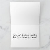 NYC Vintage Heks Halloween Kaart (Binnen)