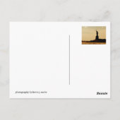 NYC Vrijheidsbeeld Dusk Briefkaart (Achterkant)