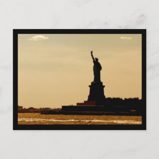 NYC Vrijheidsbeeld Dusk Briefkaart