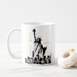 NYC Vrijheidsbeeld New York Manhattan Custom Best Koffiemok