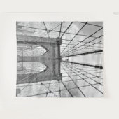 NYC wandtapijt van zwarte en witte Brug Wandkleed (Voorkant (horizontaal))